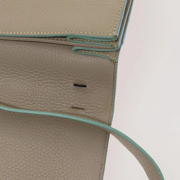 LOEWE Business Bag Leather Beige Auth bs26276 - Picture 13 of 16